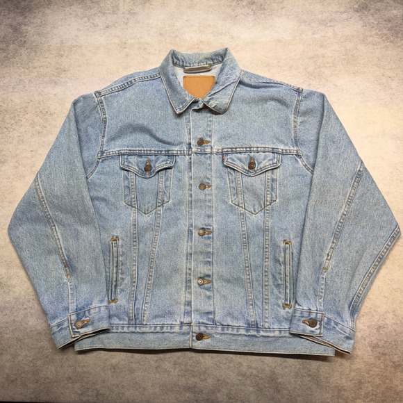 Levi's Other - Vintage Levi's Denim Trucker Jacket Light Wash 90s Made in USA 70507-4834 XL